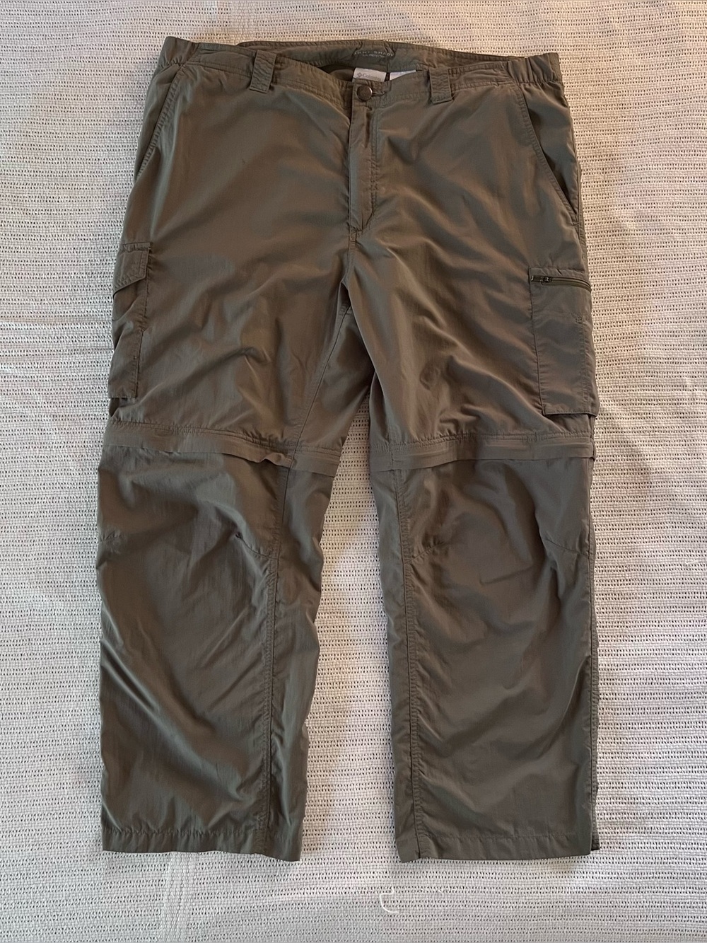 Columbia Omni-Shade — Men's Cargo Convertible Pants - Stone Green